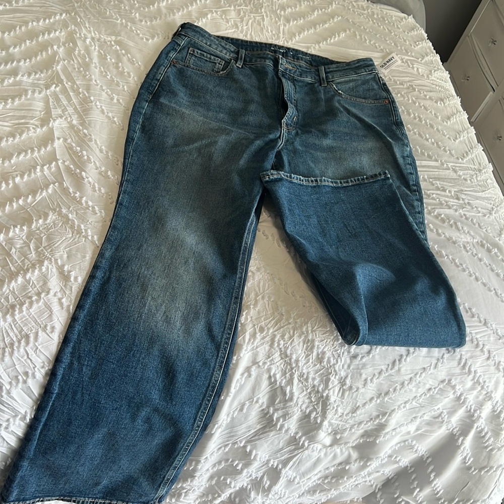 New old navy jeans high rise secrete slim pockets size 16 with tag